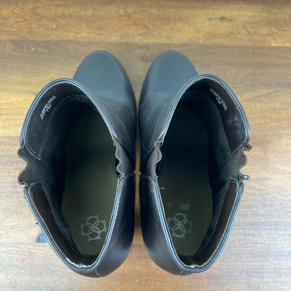 Ann Taylor Leather Ankle Bootie Brown Women’s Size 7M Pull On Boots Heeled. - Picture 12 of 13